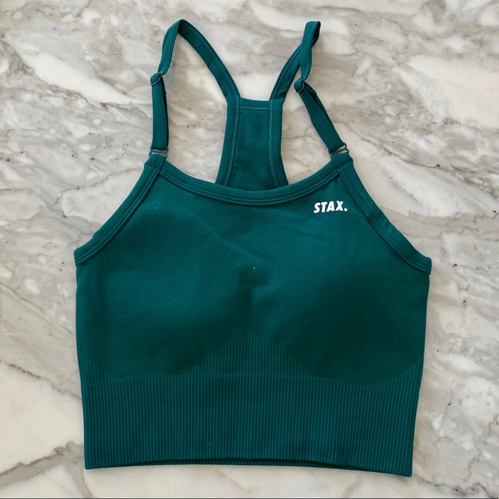 Stax Green Crop Top